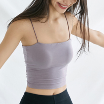 Small Harness Vest Woman Summer Thin with chest cushion Sexy obliteraturewear Walk Light Beauty Back blouses Inner Lap Wear