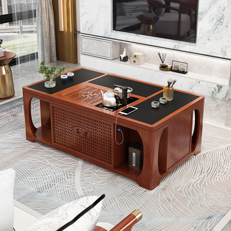 [USD 887.86] Firestone solid wood lifting Kungfu coffee table Office living room intelligent