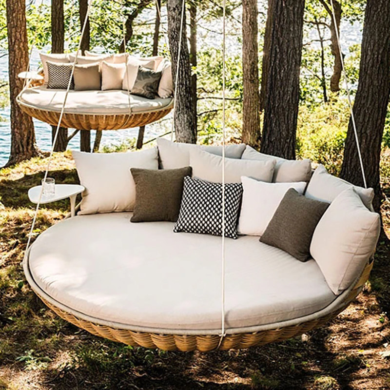 Outdoor Swing set Courtyard Balcony hanging basket Chair Indoor garden Rocking Chair Cradle Rocking Chair Outdoor swings Swings Beds