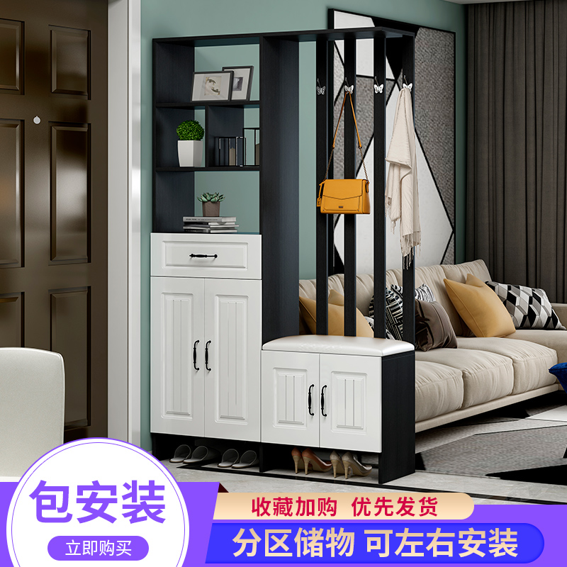 Entrance door Xuanguan partition cabinet Entrance Shoes Cabinet Two-sided Cloister Cabinet Minimalist Modern Door Hall Cabinet Living-room Screen Decoration Cabinet