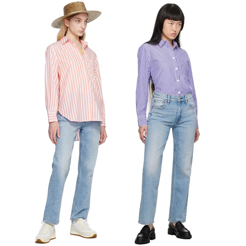 American Style New Rb Women's Light Blue Washed Mid-Rise Straight-Leg Jeans 548D American Style New Rb Women's Light Blue Washed Mid-Rise Straight-Leg Jeans 548D