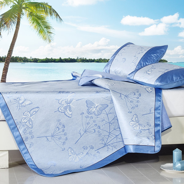 梦无忧 冰丝凉席+枕套 优惠券折后￥24包邮（￥29-5）