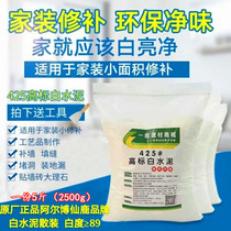 425 high standard white cement 5 pounds 2500g caulking wall plugging hole installed floor drain to do terrazzo crafts