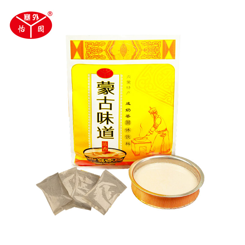 Inner Mongolia milk tea powder salty Mongolian flavor milk tea plug Wai Yiyuan solid beverage breakfast tea brewed beverage 400g