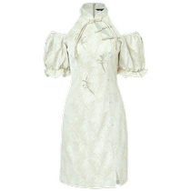 (Elegant new Chinese style - same style in shopping malls) MAXRIENY Chinese style green bamboo dress cool new Chinese style skirt