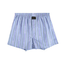JAMES DEAN Korea Young mens cotton fabric minimalist striped flat angle breathable midwaist Aroku