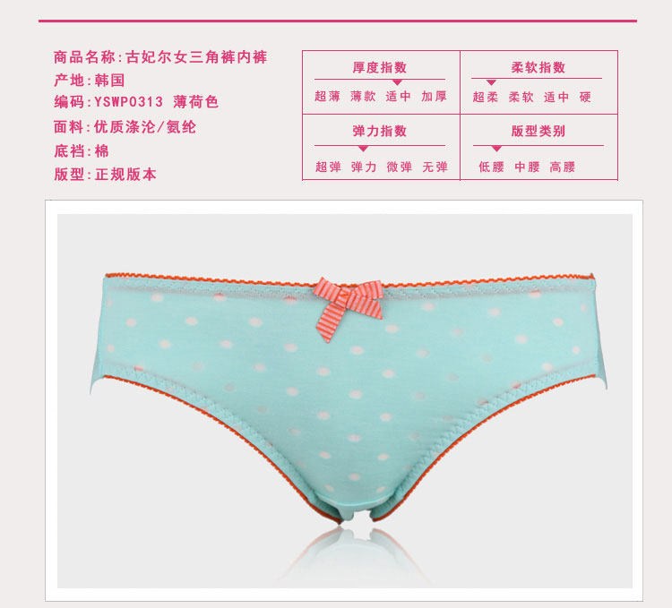 Daily special price Korea YESCODE WAIST LIFTING HIP Birthday Cartoon Christmas Series Women Speed Dry Triangle Briefs
