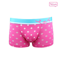 YESCODE Korean underwear mens polka dot printing broken code Special Price M
