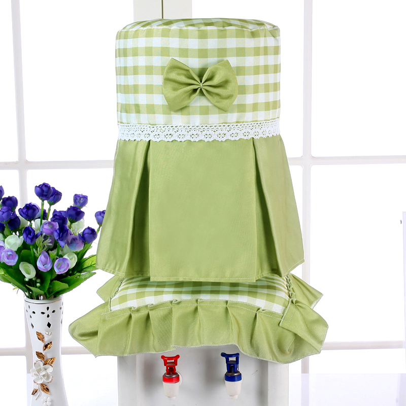 Water dispenser cover two-piece set dustproof modern home living room simple cover towel cover Korean version of fabric decoration bucket cover