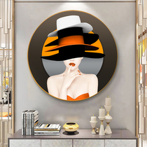 Cross stitch 2022 new line embroidered living room minimalist modern Beauty figure embroidered with round small pieces handmade full embroidery