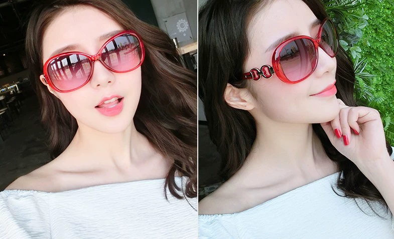 Có thể trang bị cận thị 2018 kính râm nữ mới Kính râm Hàn Quốc mặt dài retro mặt tròn kính lái xe kính nam đẹp