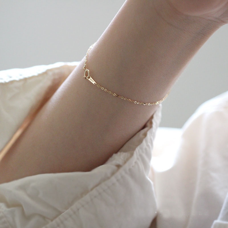 14K Gold-Plated Ultra-Fine Bracelet ins Niche Original Design Light Luxury Exquisite Versatile Personalized Women's Autumn Bracelet Trend