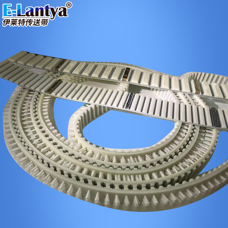 Brush timing belt Industrial polyurethane timing belt Brush conveyor belt Various specifications and models can be customized