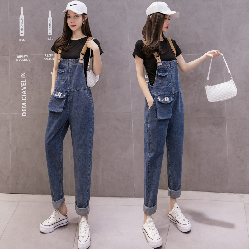 Women's loose autumn 2020 new fashion age reduction slim straight tube wide leg pants