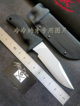 American MADDOG goshawk handmade high hardness military fans love burning blade outdoor survival small straight knife