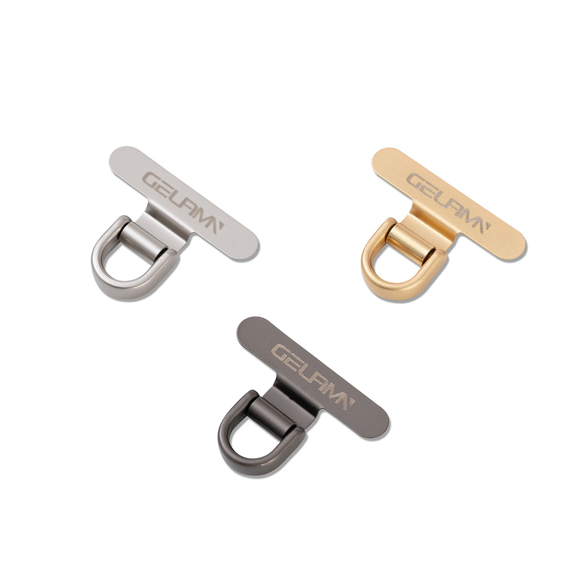 Ultra-Thin 0.2 Mobile Phone Lanyard Clip Mini Metal Stainless Steel Connecting Piece Silent Hole Sturdy Mini Back Pad