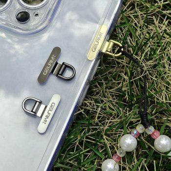 Ultra-Thin 0.2 Mobile Phone Lanyard Clip Mini Metal Stainless Steel Connecting Piece Silent Hole Sturdy Mini Back Pad