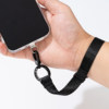 Mobile Phone Lanyard Wrist Strap, Simple Black High-End Short Phone Case Lanyard Bracelet with Adjustable Retractable Anti-Loss Feature