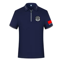 Светоотражающая шелковая синяя футболка