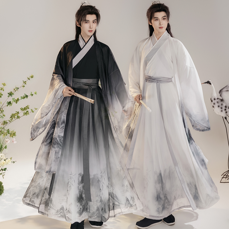 Xianyun Pavilion Wei Jin Hanfu Men's Clothing, Ancient Style Gentleman Outfit, Ethereal Ancient Costume for Men, Handsome and Graceful, Chinese Style, Plus Size for Students Xianyun Pavilion Wei Jin Hanfu Men's Clothing, Ancient Style Gentleman Outfit, Ethereal Ancient Costume for Men, Handsome and Graceful, Chinese Style, Plus Size for Students