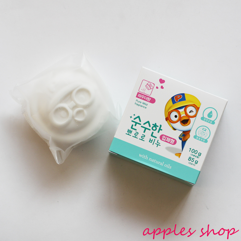Korean Little Penguin Baby Soap Powder Fragrance Children's Cleansing Soap Wash wash bath without drying