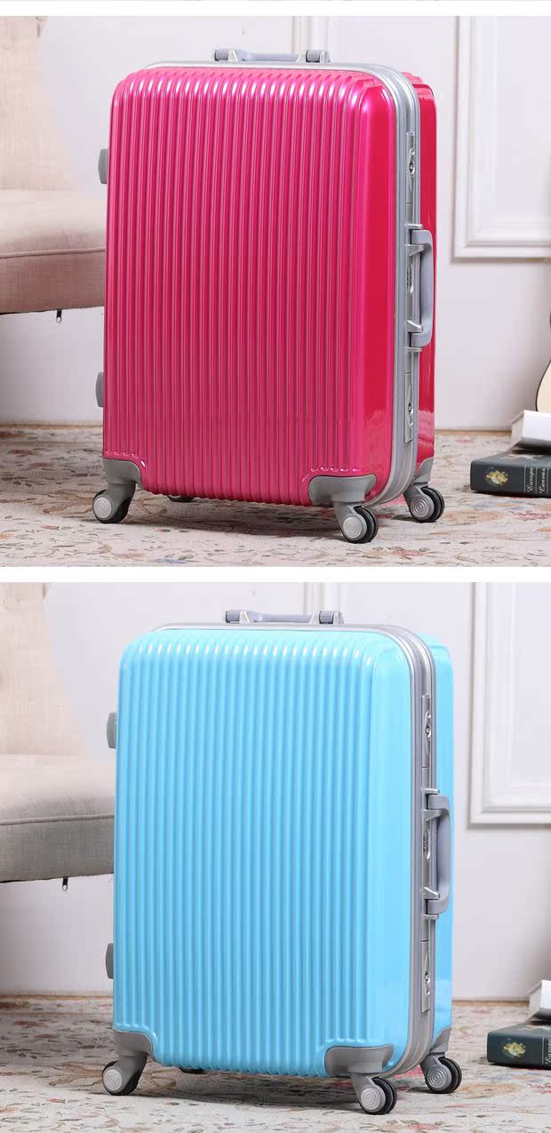 Khung nhôm mật khẩu lên xe đẩy du lịch trường hợp bánh xe phổ quát 20 inch 24 inch 28 inch túi hành lý nhà máy bán trực tiếp vali lớn