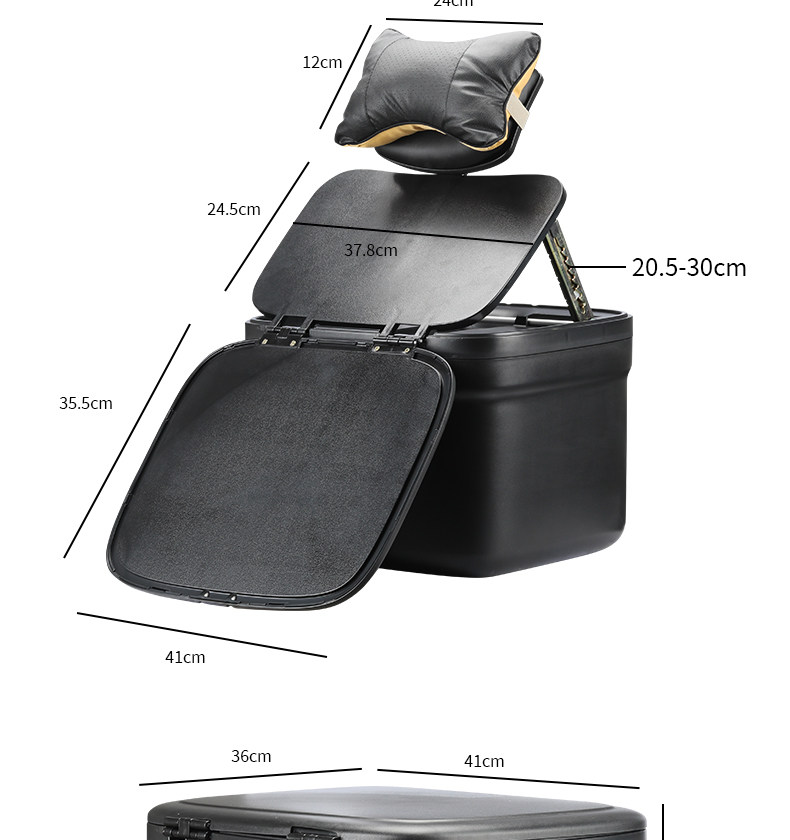 【2-In-1 Tailbox Backrest Pillow】Universal for Delivery Riders, Electric Scooter Backrest, Rest Pillow, Tailbox Recliner