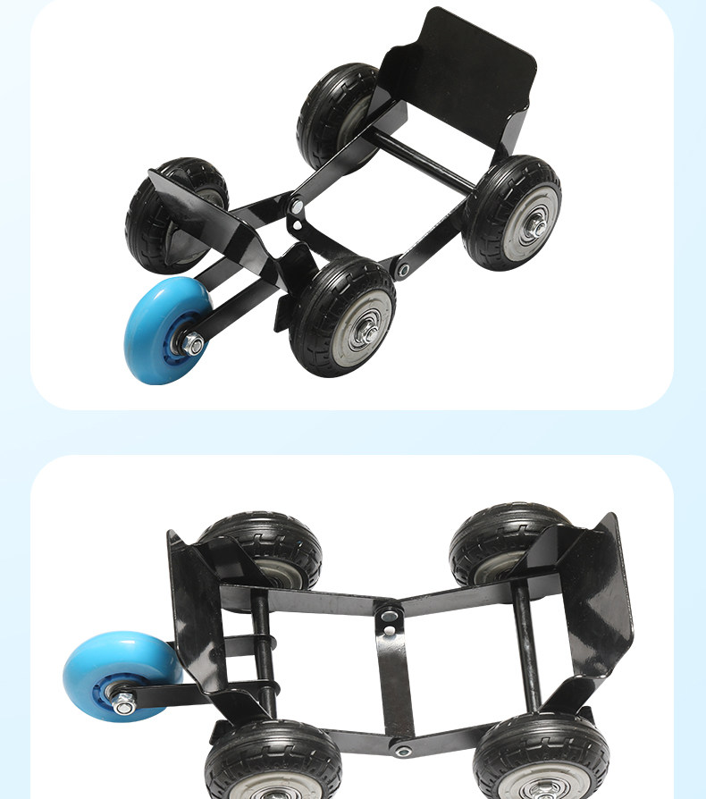 Newly upgraded Titan-type booster with widened anti-slip texture, emergency self-rescue pusher auxiliary wheel for electric vehicles