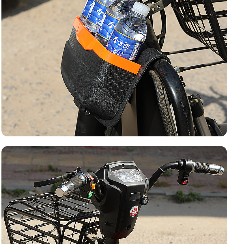 Electric Tricycle with Added Basket Storage Box, Storage Box for Delivery Vehicles, Modified Storage Box, Storage Box, Front Storage Box