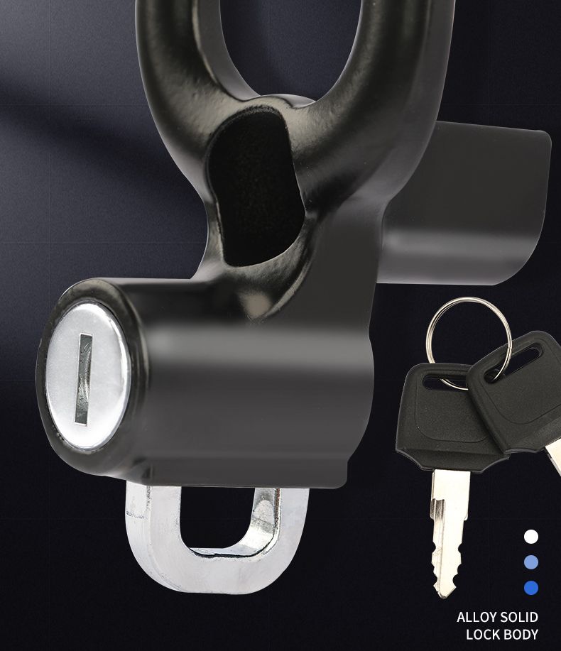 Scooter helmet lock, helmet anti-theft lock, electric vehicle hook, anti-lost front-mounted universal helmet lock