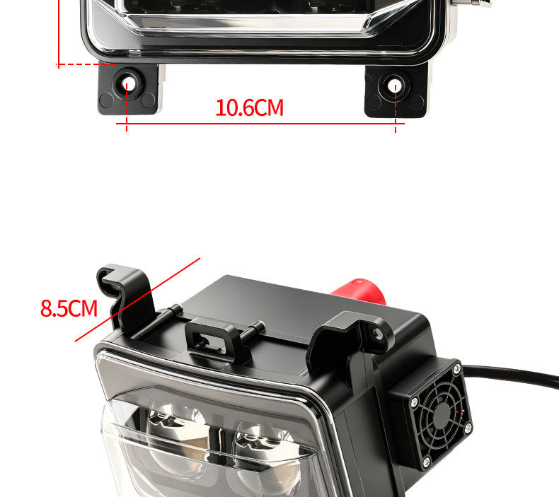 Nabo Fire Kirin is suitable for modification of headlights with lenses for the Niu FX series, featuring app-controlled LED strobe front headlights