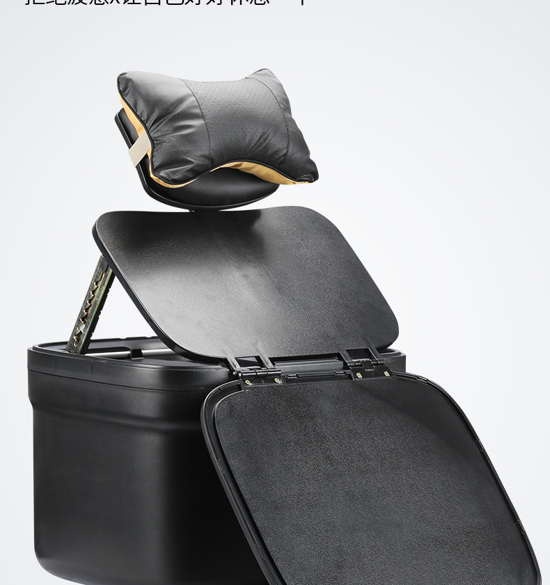 【2-In-1 Tailbox Backrest Pillow】Universal for Delivery Riders, Electric Scooter Backrest, Rest Pillow, Tailbox Recliner