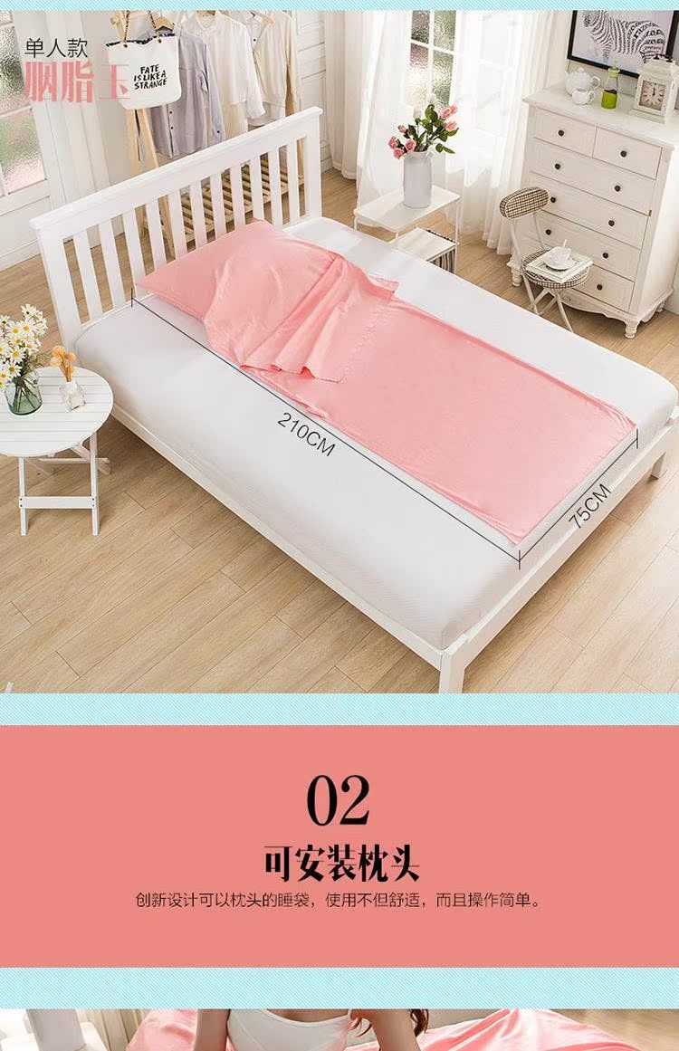 Du lịch sức khỏe túi ngủ cotton xách tay nhẹ túi ngủ lót tàu ngủ túi ngoài trời cung cấp vệ sinh túi ngủ bẩn mua túi ngủ
