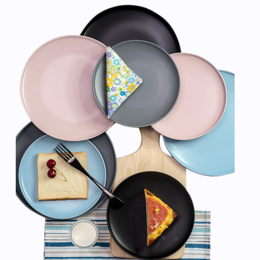 Mini-flawless ceramic plate Western dining tableware steak housebreakfast plate Italian dial disc plate