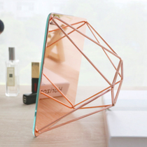 Makeup mirror Desktop desktop Nordic ins home dormitory dressing mirror Simple net red mirror Student desk mirror