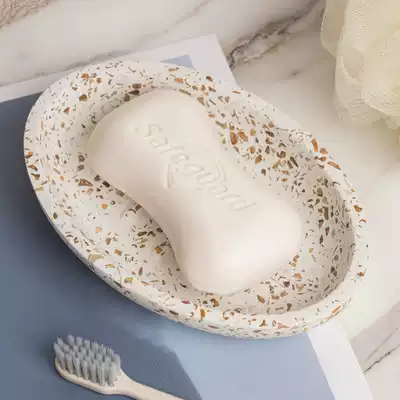 AHDE terrazzo powder room fat plate Household sink storage box Nordic resin