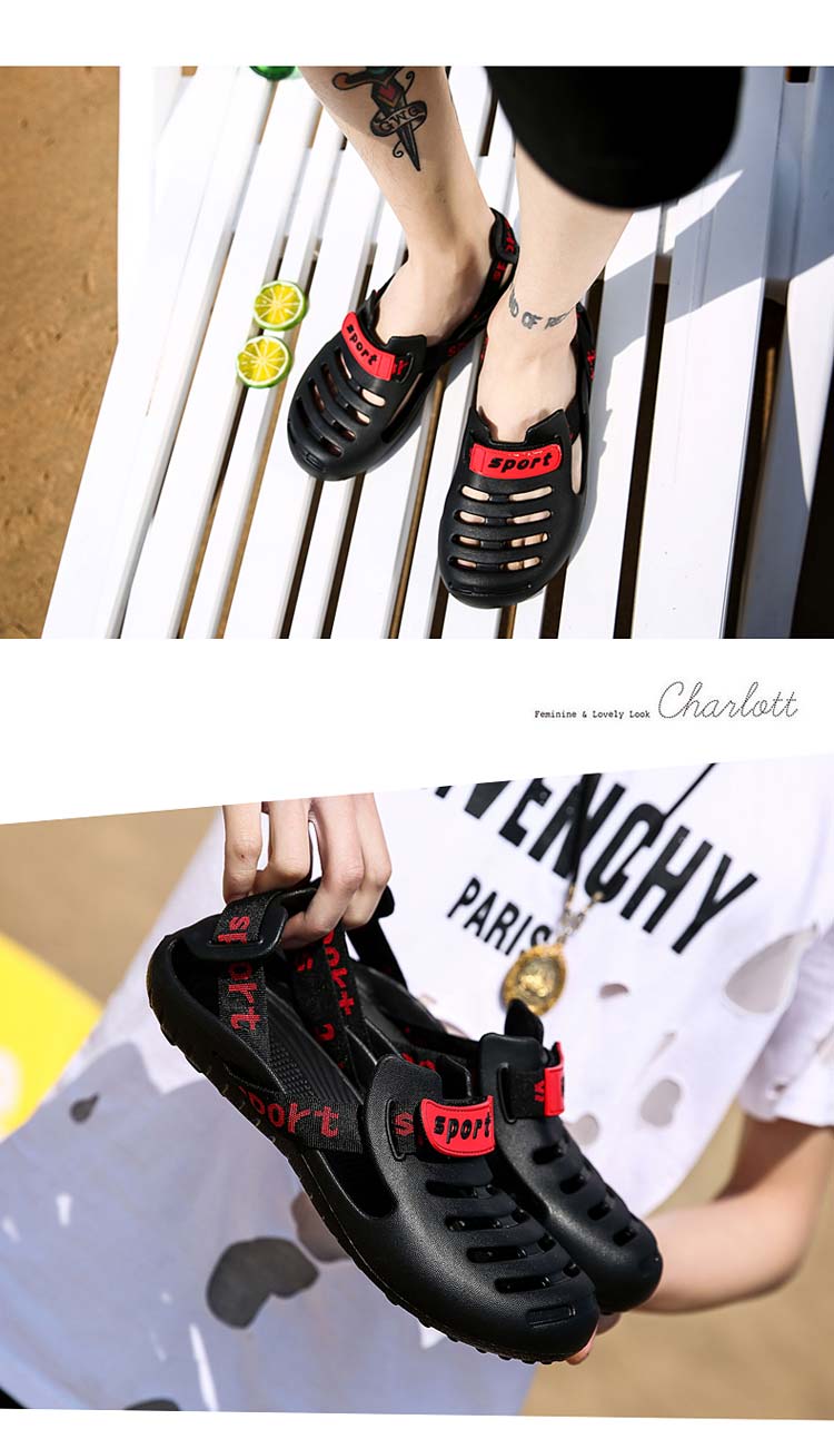 Dép nam mùa hè 2018 mới mới dép quai hậu adidas