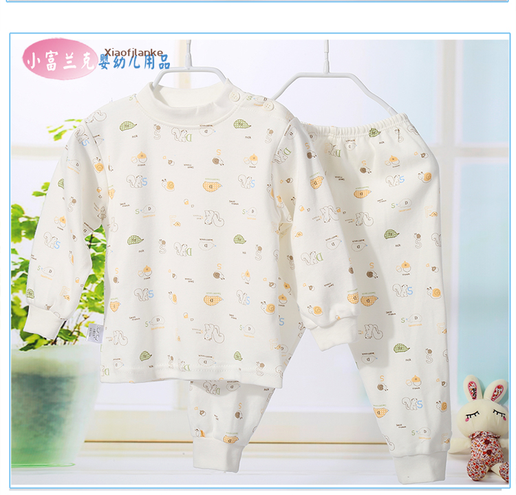 Đồ lót trẻ em của Frank Frank thiết lập quần mùa xuân và mùa thu chạm đáy đồ ngủ bé trai và bé gái quần áo len cotton quần lót bé gái