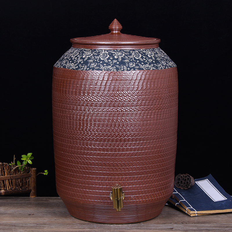Jingdezhen ceramic water wine wine tank wine dumpling wine jar antique wine sparkling wine bottle with dragon head 50 pounds 100 pounds