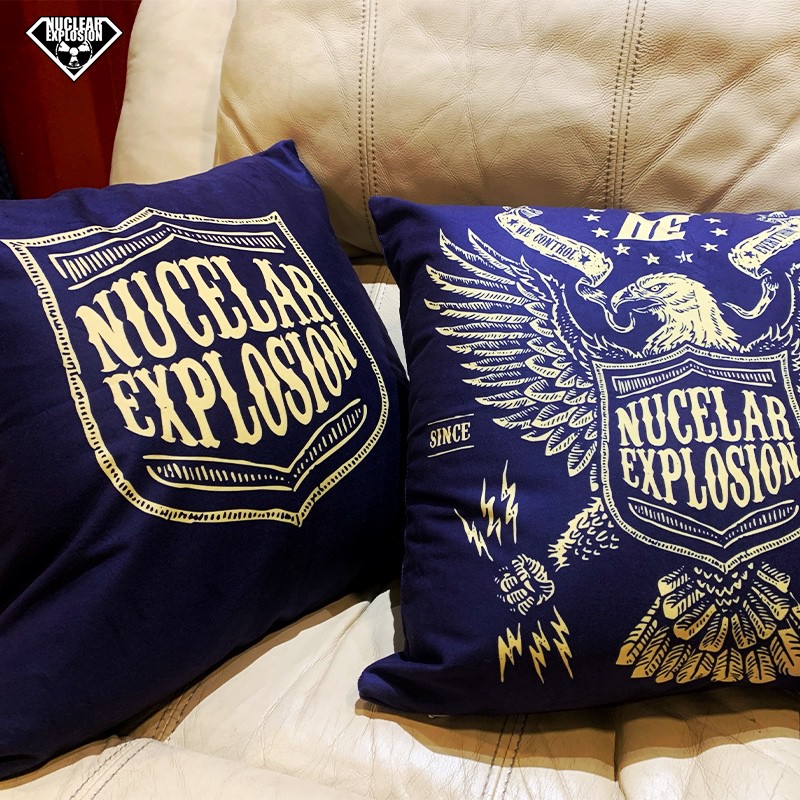 NE nuclear explosion clown American Eagle bedside short plush living room sofa pillow removable and washable car cushion with pillow core