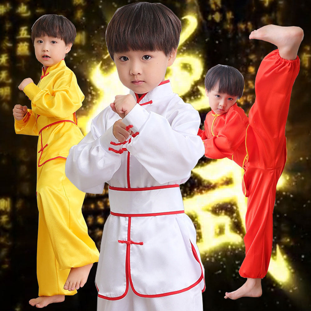 Children's martial arts clothing children's practice clothing long and short sleeves boys and girls performance clothing children's kung fu performance clothes children's martial arts training