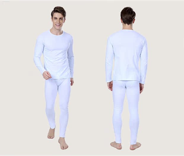 Quần cotton nam mùa thu quần mùa thu phần mỏng cổ tròn Thanh niên cotton nền tảng đáy quần lót nhiệt ck02 bộ dài tay nữ