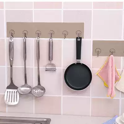 Home adhesive hook wall hanging hanger adhesive kitchen clothes non-perforated towel bathroom wall sticky hook door hook