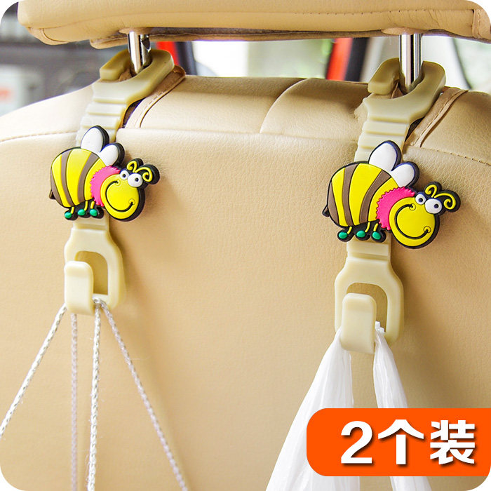 Creative Cartoon Concealed Car Back Hook Multifunction Interior Trim Hook Cornetto Purpose Universal Rear Seat
