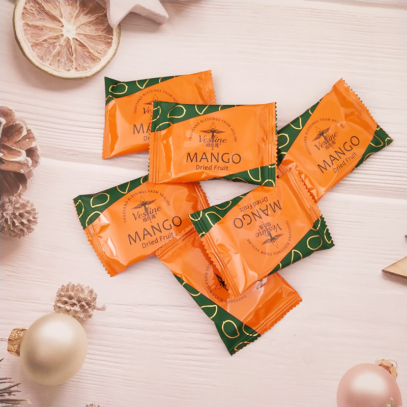 Golden dried mango 500g in bulk, independent small package, casual office snacks, candied fruit