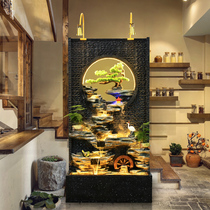 Large Water Curtain Wall Water Screen Xuanguan Living Room Partition Office Landscape Entrance Garden Courtyard Fish Tank Pendulum