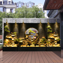 Water Curtain Wall Water Screen Fake Mountain View Hotel Living-room Adornment Indoor Fountain Waterscape Opening for a fiscal swing piece