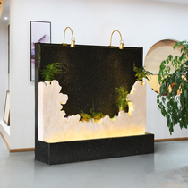 Large light and luxurious modern minimalist Cai Finance Partition Decorative Screen Living Room Genguan Landing Water Curtain Wall Humidifier Pendulum Piece