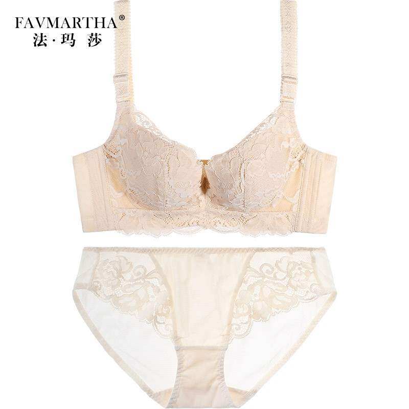 Fa Martha Brand Lingerie Suit Adjustment Type Lingerie Women Lace Sexy Bra Thin Cup Coalesch To Be Inclusive Chest