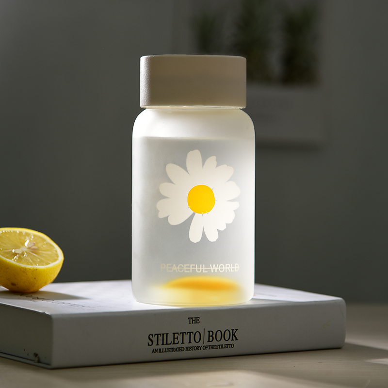 Water cup Woman Korea fresh cute glass frosted simple portable creative personality trend in teenage cup